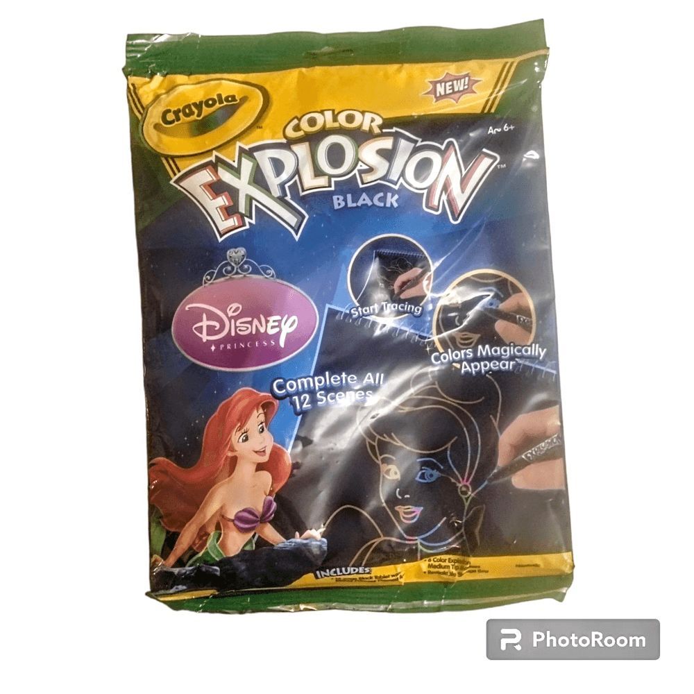 NEW Crayola Color Explosion Disney Princess Black